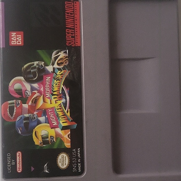 Mighty Morphin Power Rangers Super Nintendo Game Entertainment System 1991 - Picture 4 of 10